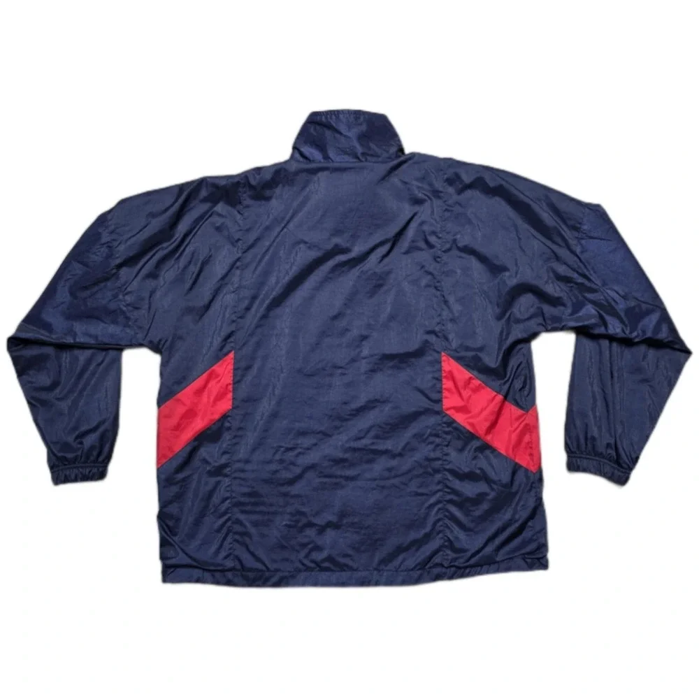 Wilson Vintage 90s Windbreaker Track Jacket Lined Mens L Colorblock Sport Nylon‎